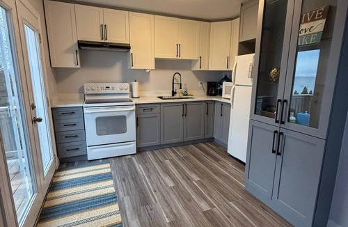 Brechin Cottage | Shallow Sandy Lakefront Cottage - Hot Tub, Sauna & Tiki Hut