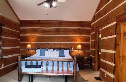 Eagle Lake Cabin | Shangri-Log: Cabin on Moose Lake with Sauna, Hot Tub, Dock