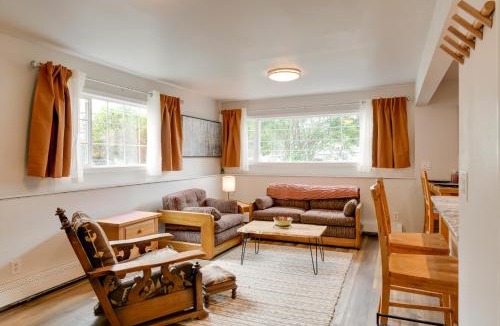 University Area Apartment | Shared Yard + Fire Pit: Airy Anchorage Apt!