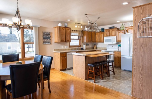 Shawano House | Shawano Lakefront Home with Dock