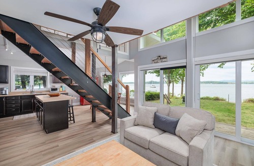 South Burlington House | Shelburne Bay: Lakefront~Private Beach~Fireplace