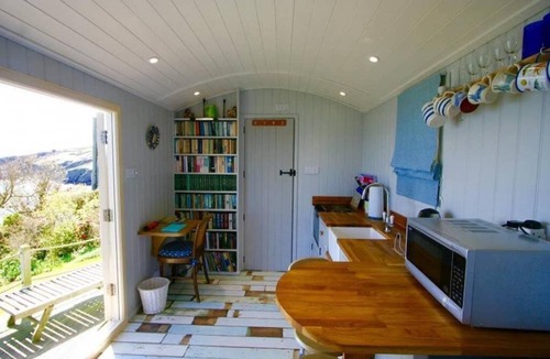 Gorran Haven Cabin | Shepherd's Hut Gorran Haven, Panoramic Ocean Views