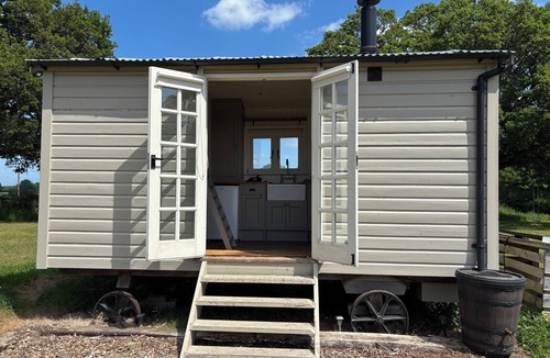 Lickfold Cottage | SHEPHERDS HUT 2, pet friendly, with open fire in Northchapel