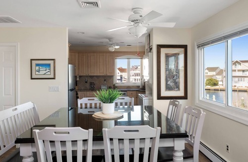 Seaside Heights Villa | Shorely Perfect 40'+ Waterfront Private XL 2ndFL 2/3BR 2.5bth +BIG-Jacuzzi Dock