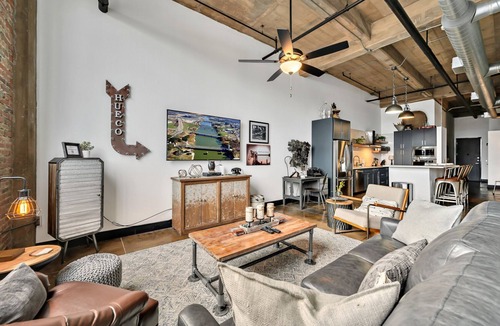 Brazos Condo | Silo District Vintage Warehouse Loft- Waco