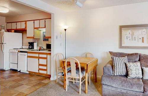 Winter Park Apartment | Simple & Lovely Studio with Wood Fireplace, WiFi & Mountain View Balcony
