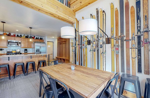 Taos Ski Valley Condo | Ski-in/out condo with mountain views, central location, & fireplace