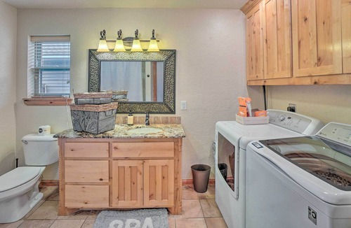 Medicine Park Cabin | 'Sky Kabin' w/ Game Room, 1/2 Mi to Downtown!