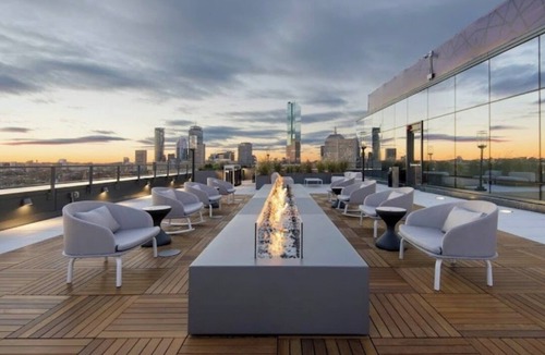 South End Apartment | Skyline Luxe: Premium 2BR Steps to Train & World Cup Access