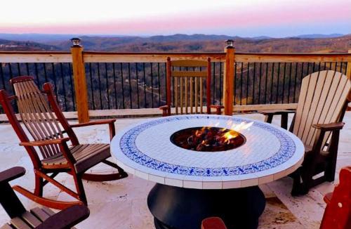 Chalet Village North Villa | Skyline Splendor: Luxe Retreat with Breathtaking Views Over Downtown Gatlinburg