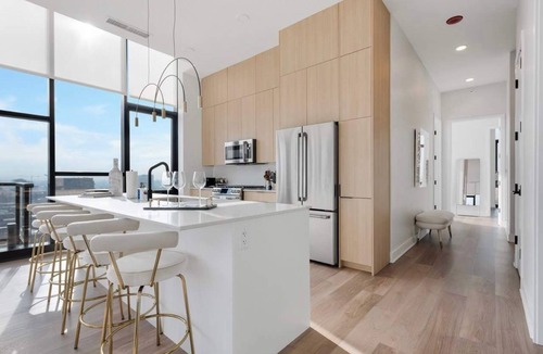 River West Apartment | Skyline View Duo for Groups: Unmatched Luxury Stay