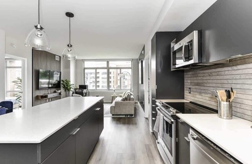 Crystal City Apartment | Sleek 2BR Residence with Gym, Parking & Rooftop Deck