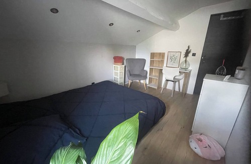Solaize Bed & Breakfast | Sleek bedroom