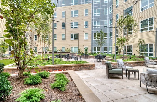 St. Elizabeth's Apartment | Sleek Brighton 1BR w/W/D, Pool, near T & Restaurants, by Blueground