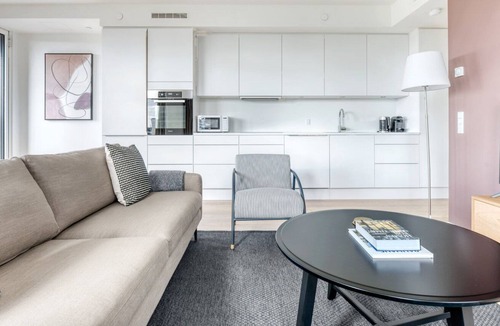 Vesterbro Apartment | Sleek Carlsberg Byen 2BR w/ Courtyard, near Enghave Pl., by Blueground