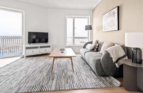 Copenhagen SV Apartment | Sleek Valby 2BR w/ W/D, Office & Balcony, nr Grønttorvet, by Blueground