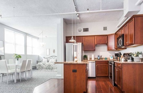 Printers Row Apartment | Sleep14 | 2 Downtown Penthouses | Vintage 5bd (+gym)