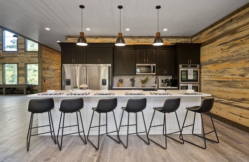 Broken Bow Cabin | Sleeps 24 · Heated Pool · HT Tub· Sauna· Game Rm