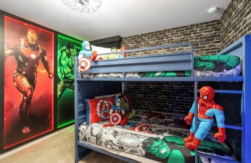 Davenport Resort | Sleeps 28 | Resort | Themed Rooms | Arcade | Heated Pool