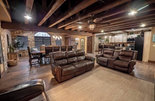 Big Cedars House | Sleeps 30 Theater Game Room Big Cedar Area