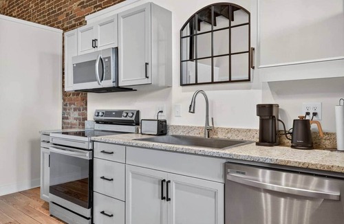 Fayetteville Apartment | Sleeps 6. Two Downtown Lofts Combined.