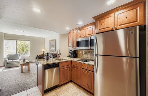 Peak 9 Apartment | Slope-side Studio, Peak 9, Dog Friendly, Kitchen