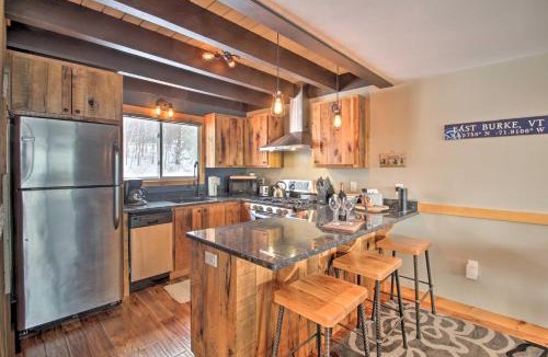 East Burke Apartment | Slopeside Burke Mtn Condo with Amenity Access!