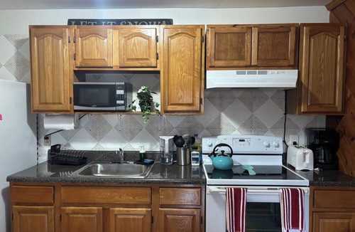 Hunter Condo | Slopeside Condo with indoor fireplace