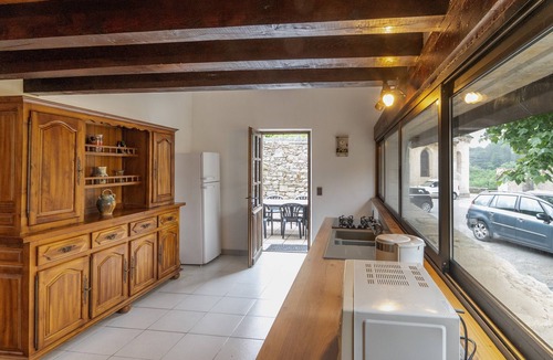 Chambonas House | Small House 'Les Sources Gîte La Grange' with Shared Pool, Private Terrace