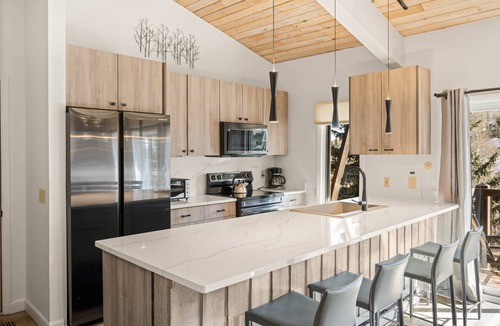 Snowmass Village Condo | Snowmass Mtn Views! Updated Decor, Balcony, Pool, Hot Tub, Gas FP, W/D & Shuttle Access