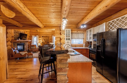 Slatyfork Farm Cabin | Snowshoe Log Cabin - Hot Tub with Mountain Views - 4+ Private Acres