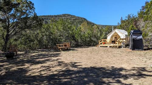 Vanderpool House | Snug Safari Tent for Glamping Getaways to Texas Hill Country