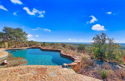 Wimberley House | Soak in only the BEST Hill Country views form your own private pool!