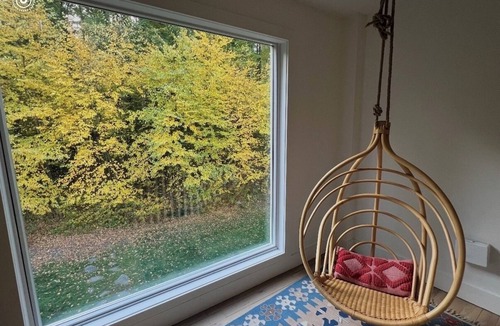 Kerhonkson House | Soak & Snuggle Firepit + Forest Views