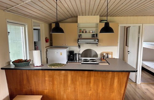 Bogense Cottage | Sommerhus 200m fra vandet med solnedgang og badebro