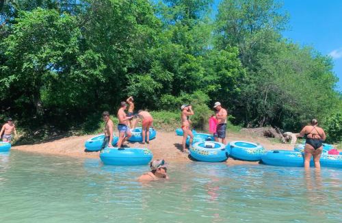 Prairie Lea House | Son's Blue River Camp LogCabin1 - Beautifully done cabin on the San Marcos River!