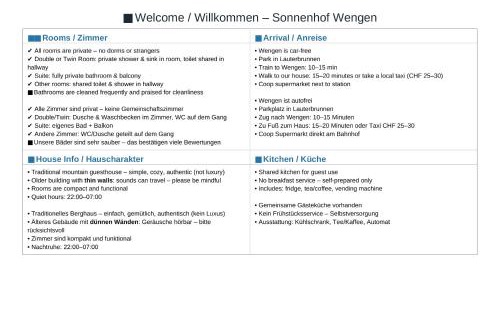 Wengen Hostel | Sonnenhof - Wengens Original Kurhaus