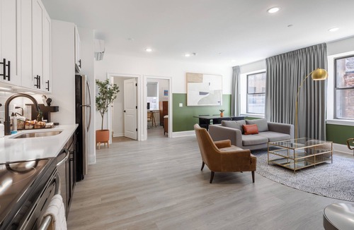 Rittenhouse Row Apartment | Sosuite | 1BR Apt w W/D, Large Dining Seating