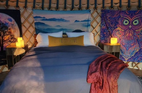 Buckley RV Rental | Soul Yurt - artisan made with cedar hot tub