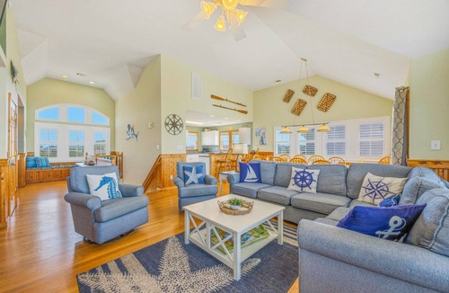 Wind Over Waves House | Soundfront Home w/Private Pool, 2 Hot Tubs, Elevator, Community Boat Ramp, More