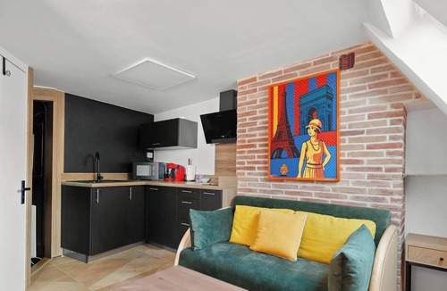 Quartier du Mail Apartment | Sous les toits de Montorgueil, vue magnifique