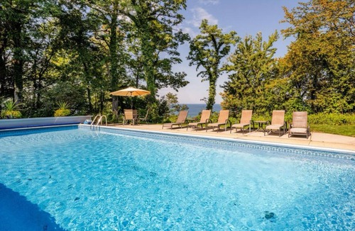 Lake Michigan Beach House | Spa House:On Lake Michigan w/Pool, Hot Tub, Sauna