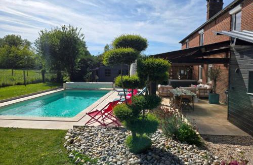 Saint-Philbert-des-Champs Villa | SPA Jacuzzi, Piscine chauffée, Station de recharge pour véhicule électrique, Maison de maître normande du 19ème Siècle à 25' de Deauville, classée meublé de tourisme 5 étoiles