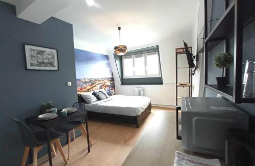 Roubaix Apartment | Spacieux studio avec baignoire wifi gratuit