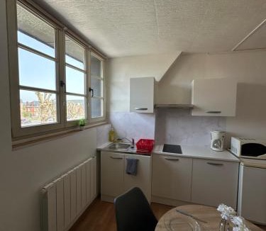 Givet Apartment | Spacieux studio rénové en centre ville - Apt7 - SDB commune