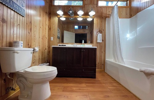 Zwolle Cabin | Spacious 1-Bedroom Cabin with Full Kitchen, Vaulted Ceiling & Outdoor Space