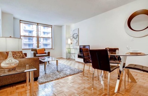 Hoboken Apartment | Spacious 1BR | Washer Dryer | Free WiFi & Desk | GLS