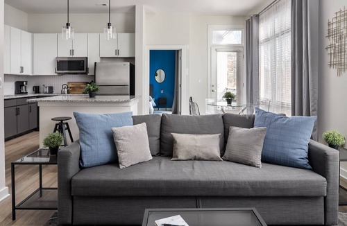 First Ward Apartment | Spacious 2BD With Private Balcony and Free Parking