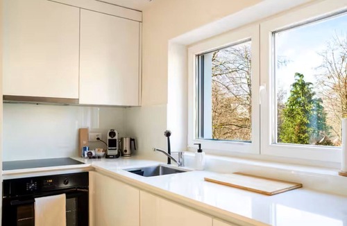 Glattbrugg Apartment | Spacious 2BR Apt Near Zurich Airport, Free Parking, River Access, 2 Workspaces