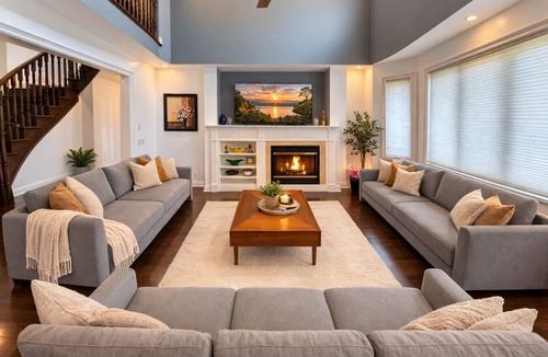 Brampton House | Spacious 5BR Retreat 20ft Ceiling Near Airport